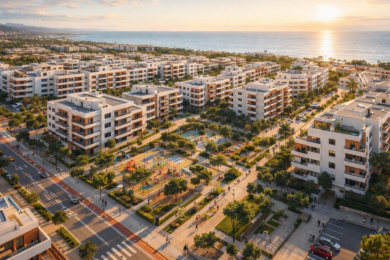 Parcelas municipales de Estepona destinadas a nueva vivienda protegida y alquiler asequible para jóvenes y familias. 