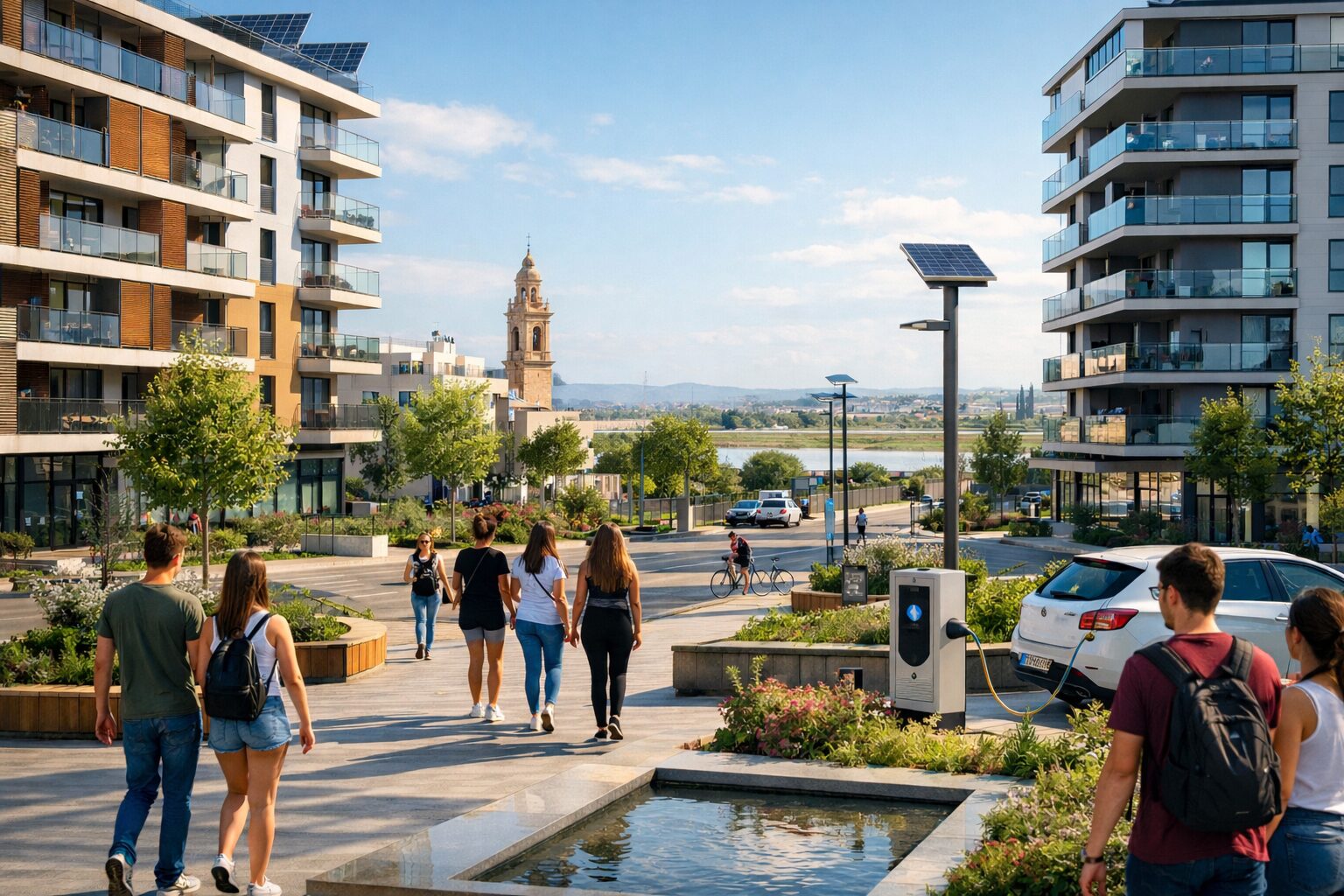 Escenificación de la reconstrucción de vivienda en la zona afectada por la DANA en València. 